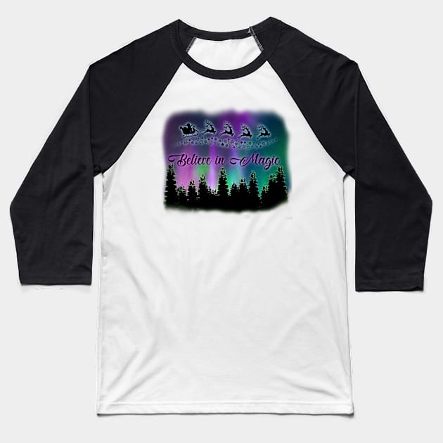 Believe in Magic Baseball T-Shirt by Duckgurl44